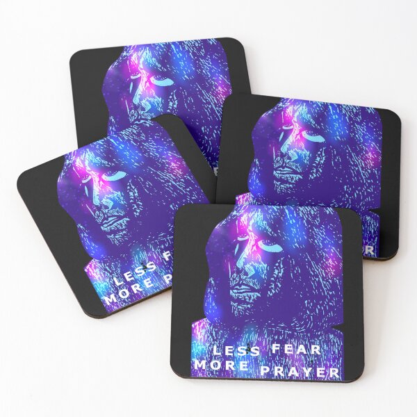 Item preview, Less Fear, More Prayer (dark blue with light and text) designed and sold by DMcK Designs.