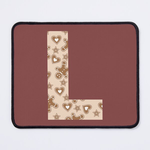 Item preview, Gingerbread Pattern Monogram Letter L designed and sold by Coffee Lifestyle.