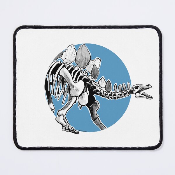 Item preview, Stegosaurus skeletal blue designed and sold by Paleo-parallax.