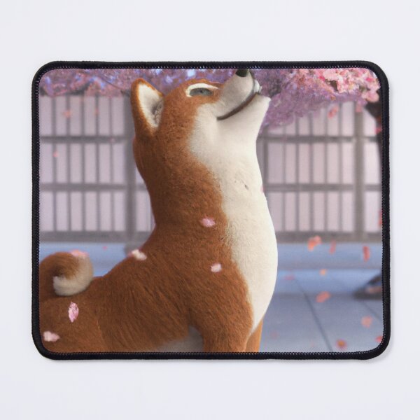 Item preview, Artful dogs - Shiba Inu Watching The Blossom Fall designed and sold by kookycomet.