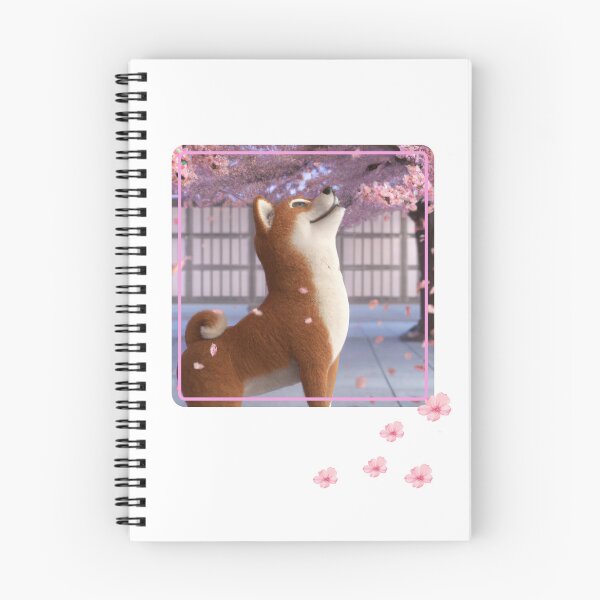 Item preview, Artful dogs - Shiba Inu Watching The Blossom Fall designed and sold by kookycomet.