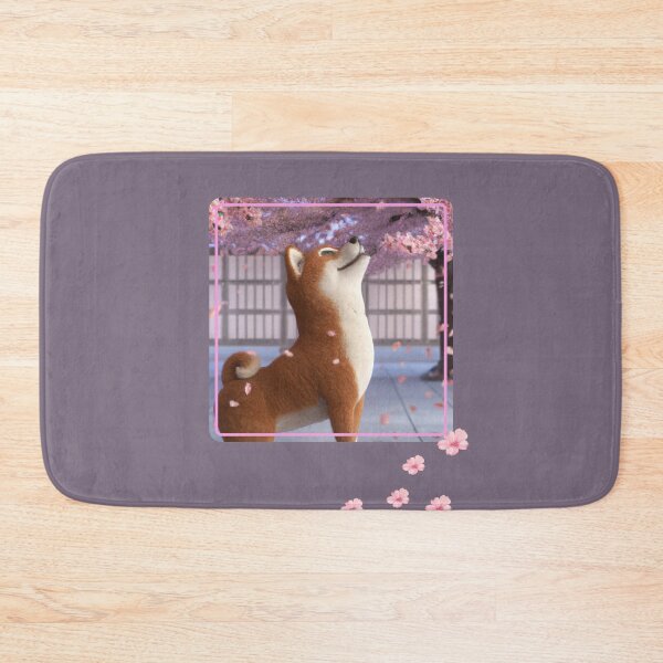Item preview, Artful dogs - Shiba Inu Watching The Blossom Fall designed and sold by kookycomet.