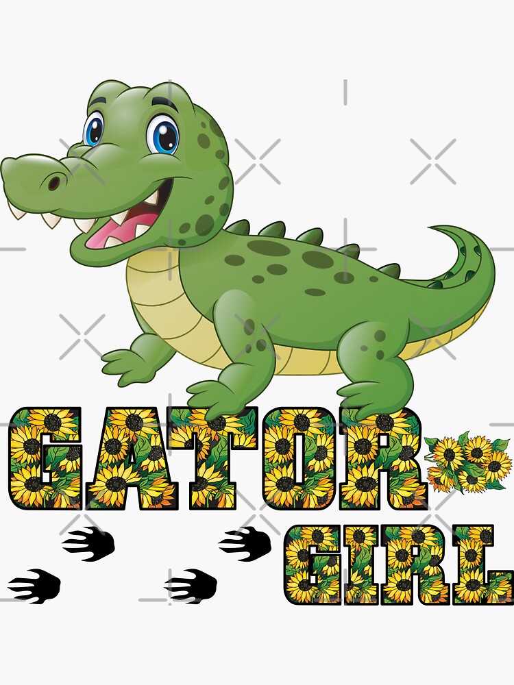 girls alligator cartoon clip art