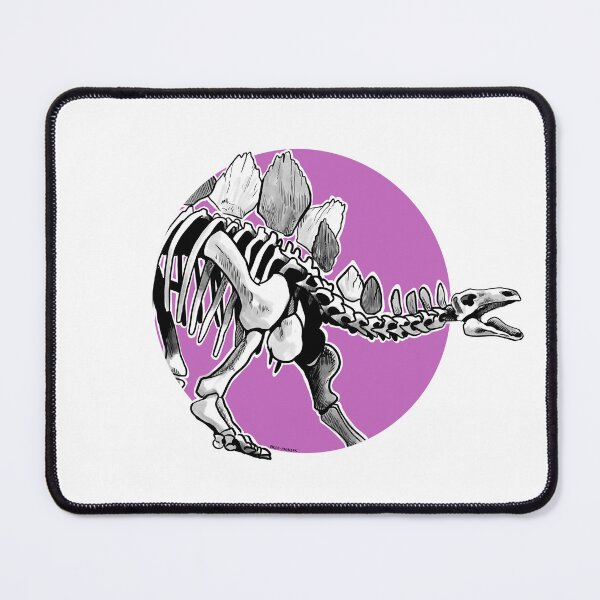 Item preview, Stegosaurus skeletal purple designed and sold by Paleo-parallax.