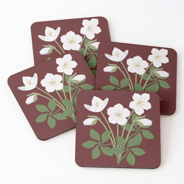 Item preview, White Christmas rose illustration designed and sold by EngineerGoC.