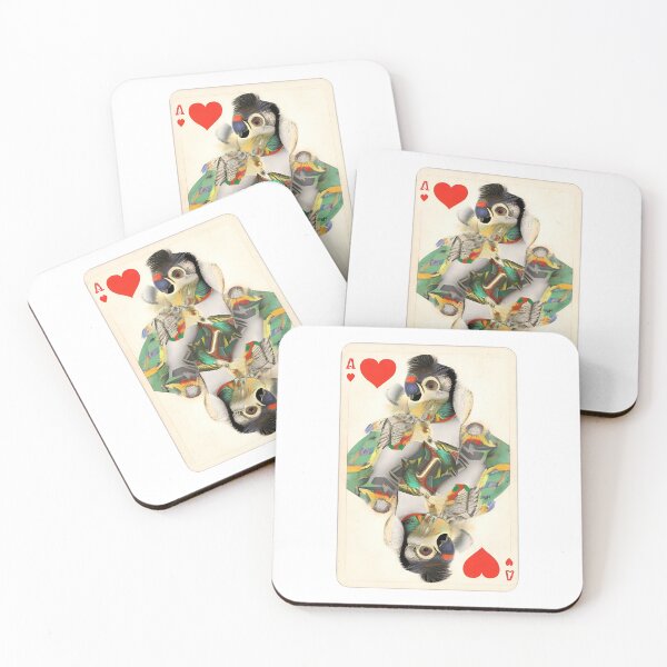 Item preview, Vintage Playing Card Parrot Design Artwork designed and sold by StickerBird.