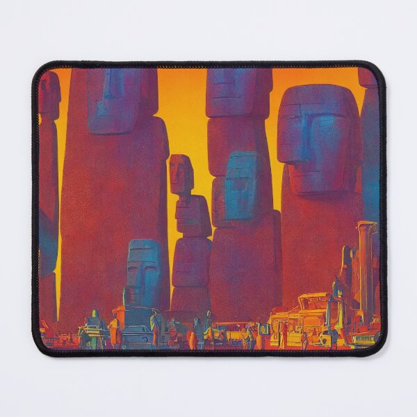 Item preview, Futuristic Moai Utopic Town designed and sold by Parco-Mizzo.