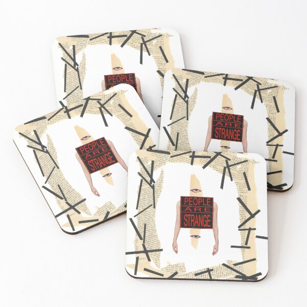 Item preview, People Are Strange - Dada Collage Art Dadaism Surrealist Weird designed and sold by The Sticker Bureau.