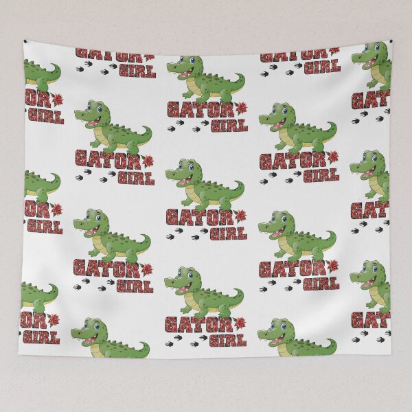 Item preview, Cute Gator Girl Florida Alligator Crocodile Reptile designed and sold by CharJens.