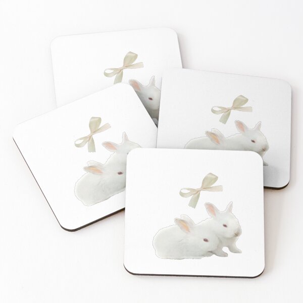 Item preview, Coquette bunnies with ribbon  designed and sold by Pixiedrop.