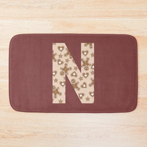 Item preview, Gingerbread Pattern Monogram Letter N designed and sold by Coffee Lifestyle.