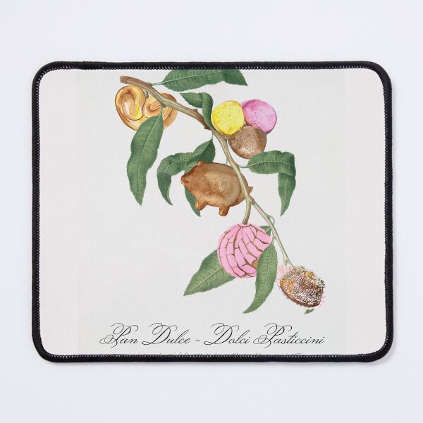 Item preview, "Pan Dulce - Dolci Pasticcini" - Pastry Tree; traditional botanical art from Pomona Italiana updated with classic Mexican desserts designed and sold by Ofeefee.