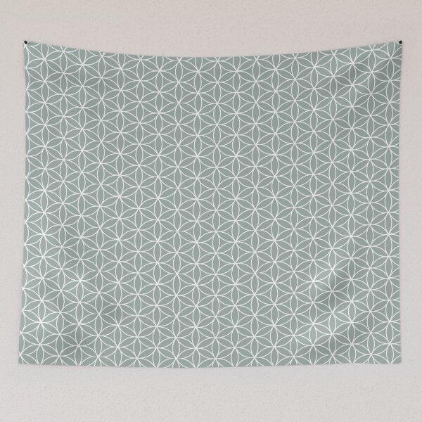 Item preview, Flower of Life, Pop Art Star Teal All Over Pattern designed and sold by DTDesigns410.