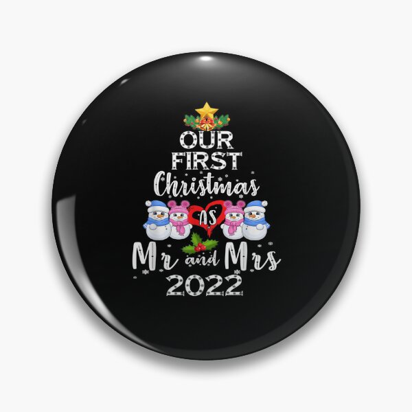 Item preview, Couple Wife Husband Our First Christmas As Mr & Mrs 2022 designed and sold by dolsy-store.