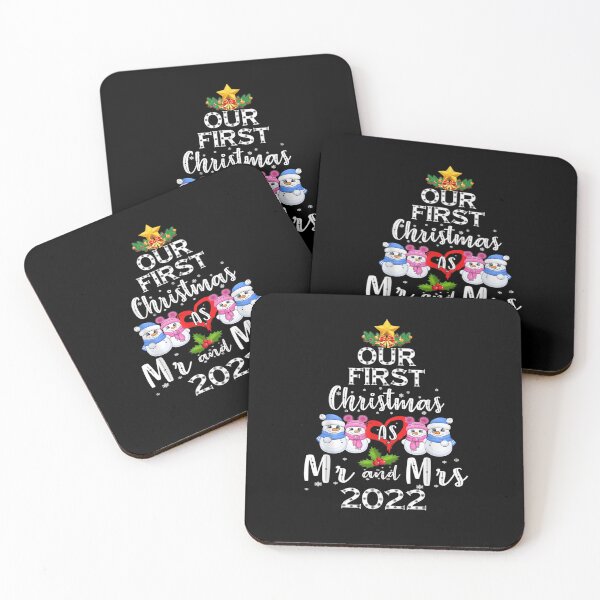 Item preview, Couple Wife Husband Our First Christmas As Mr & Mrs 2022 designed and sold by dolsy-store.