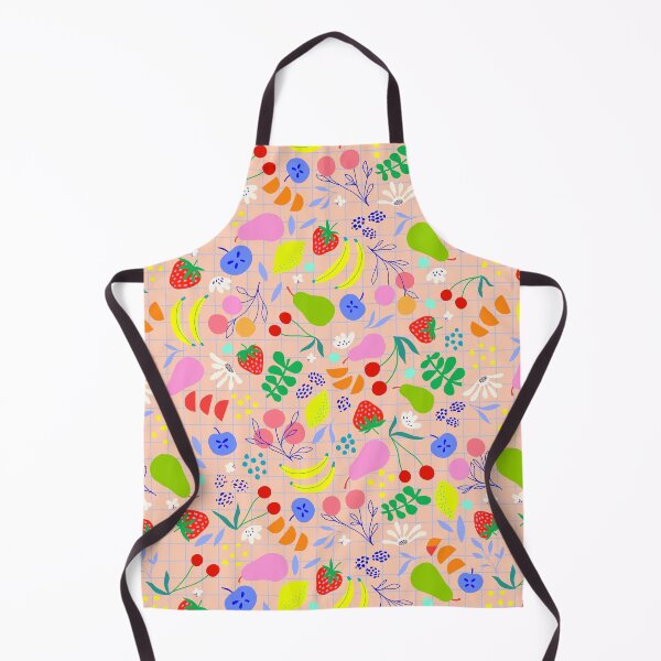 Item preview, Delicious Ditsy Organic Fruit Pattern - Summery, peachy & colourful designed and sold by Dominiquevari.