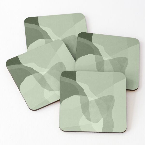 Item preview, Abstract boho green shapes designed and sold by Miss-Belle.