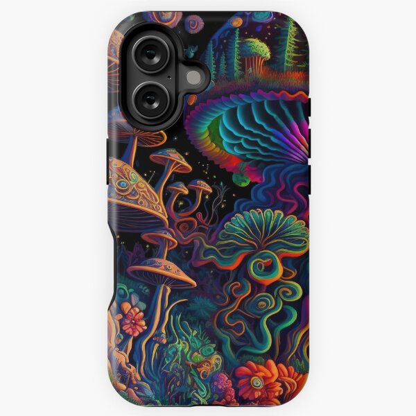 Vista previa del artículo con la obra «Bosque de setas | Arte psicodélico», diseñado y vendido por Trippinink-.