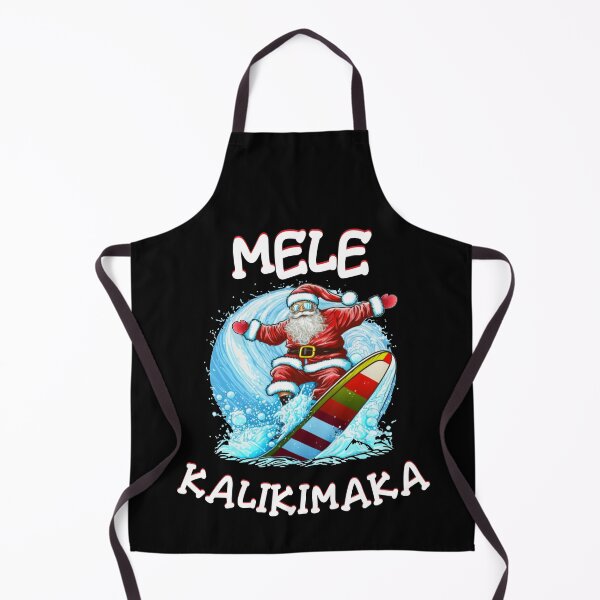 Item preview, Mele Kalikimaka Santa On Surfboard Funny Hawaiian Christmas designed and sold by elvisg03.