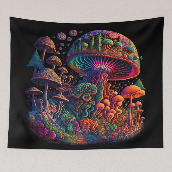 Item preview, Shroom Forest | Psychedelic Art designed and sold by Trippinink-.