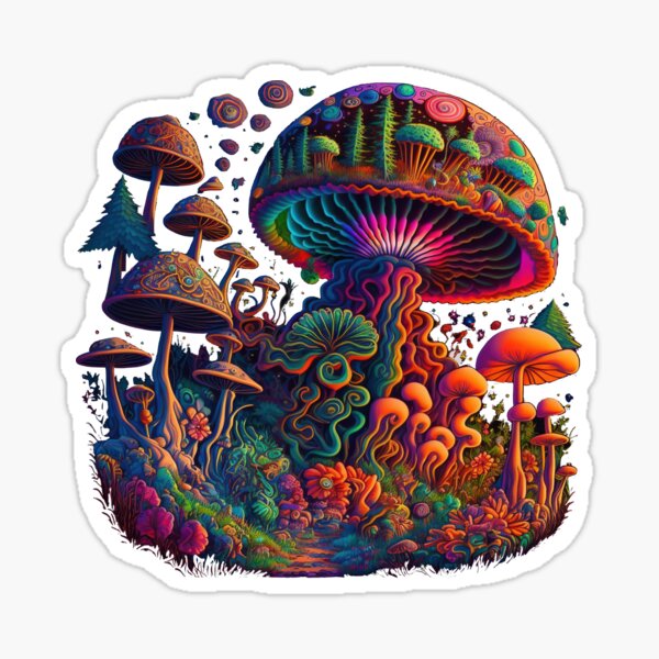 Item preview, Shroom Forest | Psychedelic Art designed and sold by Trippinink-.