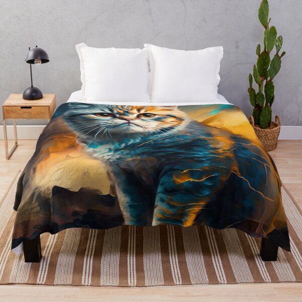 Item preview, Abstract Scottish Fold cat designed and sold by BexStix.