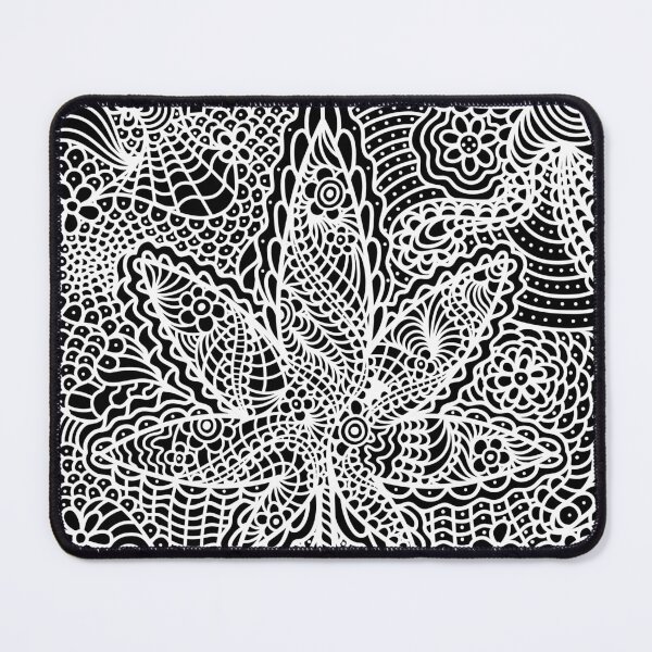 Item preview, Psychedelic Weed Leaf – Black and White designed and sold by Hayze Taylor.