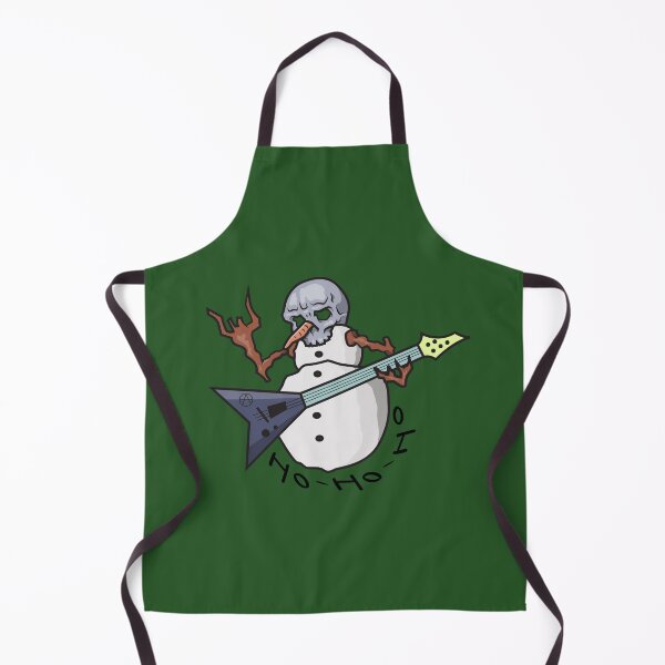 Item preview, Hand drawn snowman skull playing a guitar, a funny winter Xmas gift designed and sold by Half Mess.