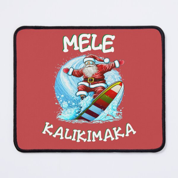 Item preview, Mele Kalikimaka Santa On Surfboard Funny Hawaiian Christmas designed and sold by elvisg03.