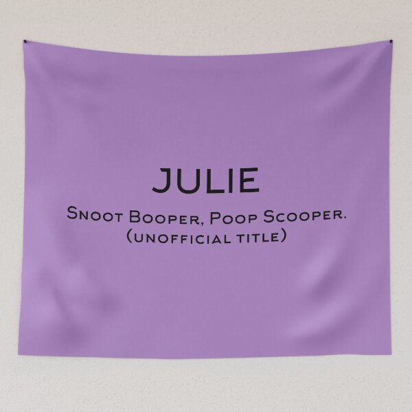 Artikelvorschau, Snoot Booper, Poop Scooper - JULIE - personalisiert entworfen und verkauft von GeoCreate.