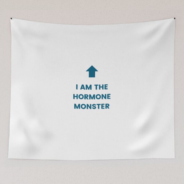 Item preview, I AM THE HORMONE MONSTER (blue) designed and sold by ConjuredMoth.