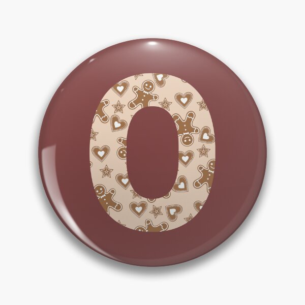Item preview, Gingerbread Pattern Monogram Letter O designed and sold by Coffee Lifestyle.