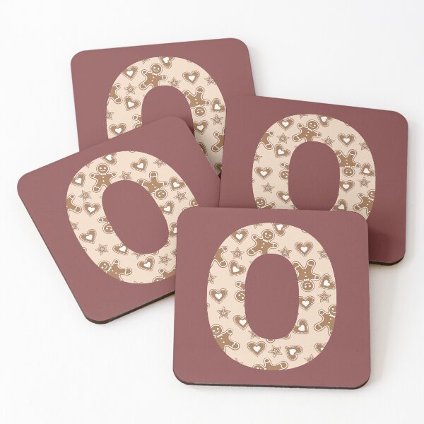 Item preview, Gingerbread Pattern Monogram Letter O designed and sold by Coffee Lifestyle.