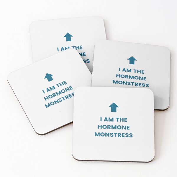 Item preview, I AM THE HORMONE MONSTRESS (blue) designed and sold by ConjuredMoth.