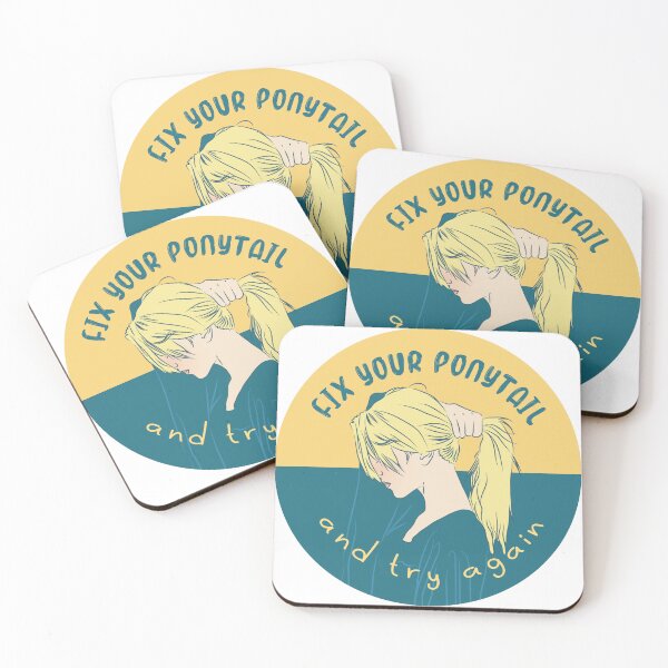 Item preview,  fix your ponytail - blue designed and sold by Wlaurence.