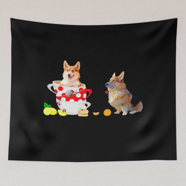 Item preview, Corgi Dog Lover Funny Mad Hatters Tea Party Gift designed and sold by r-silver.
