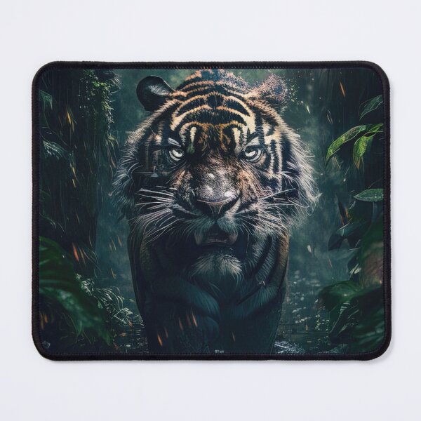 Item preview, Tiger in a dark rainforest designed and sold by RK - Shop.