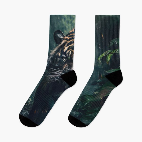 Item preview, Tiger in a dark rainforest designed and sold by RK - Shop.