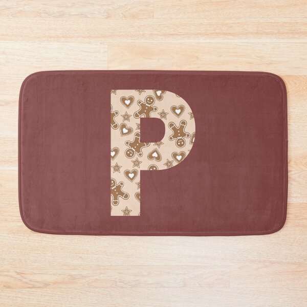 Item preview, Gingerbread Pattern Monogram Letter P designed and sold by Coffee Lifestyle.