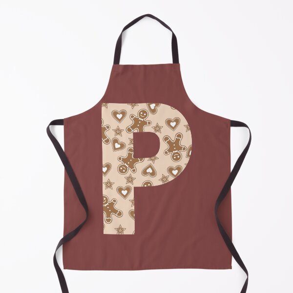 Item preview, Gingerbread Pattern Monogram Letter P designed and sold by Coffee Lifestyle.