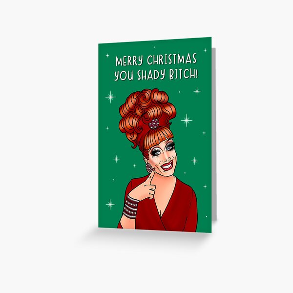 Item preview, Copy of drag queen Christmas card designed and sold by Swish & Scribble.