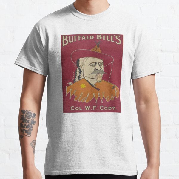 Buffalo Bill Cody Wild West Magazine Cover Design T-Shirt