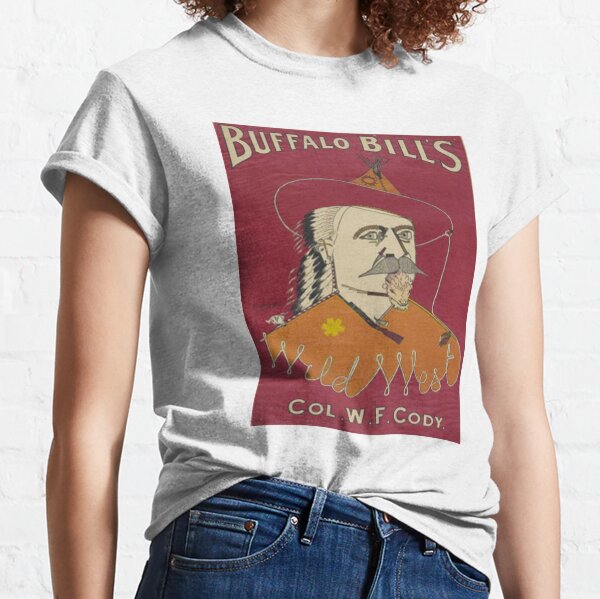 Buffalo Bill Cody Wild West Magazine Cover Design T-Shirt