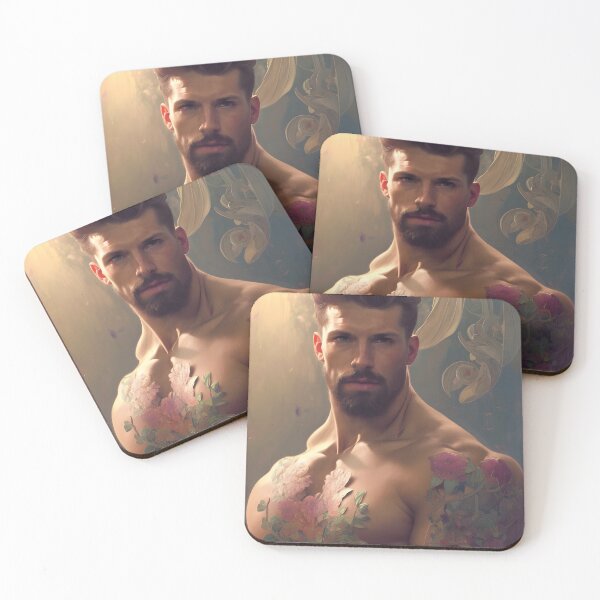 Item preview, Floral Hunk With a Nice Beard designed and sold by withdiamonds.