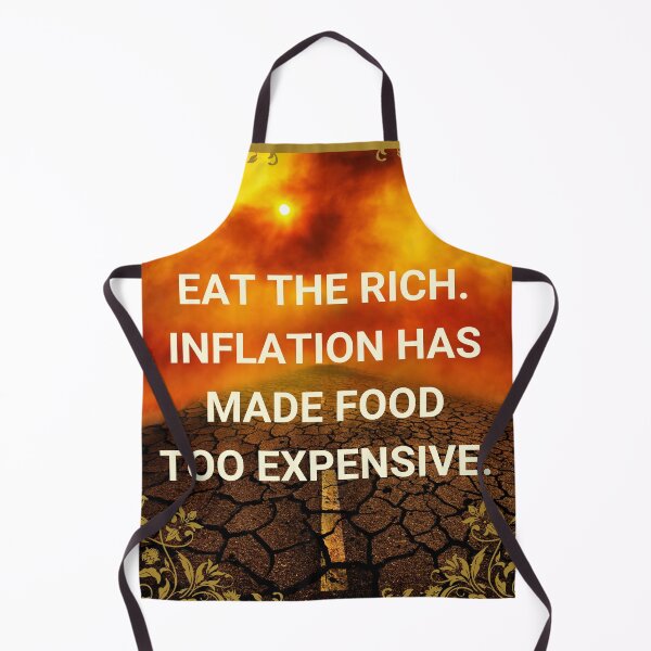 Item preview, Funny "Eat the Rich" ornate border apocalyptic scene designed and sold by Write-to-Rebel.