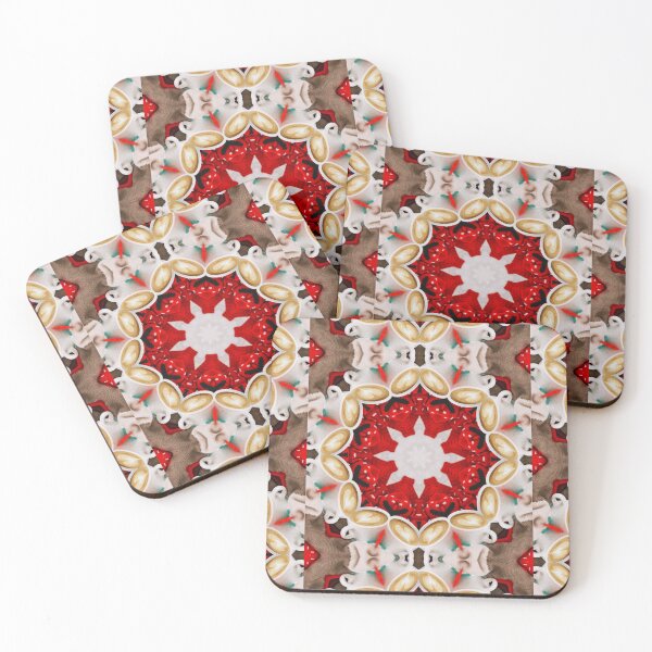 Item preview, Red Christmas Cozy Coffee Cappuccino Milk Foam Pattern No1 designed and sold by Atomura.