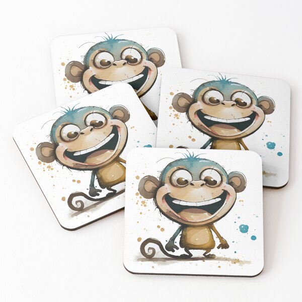 Item preview, Monkey Business Cute Watercolor Monkey Text Based Design with Cute Monkey designed and sold by CGSGraphics.
