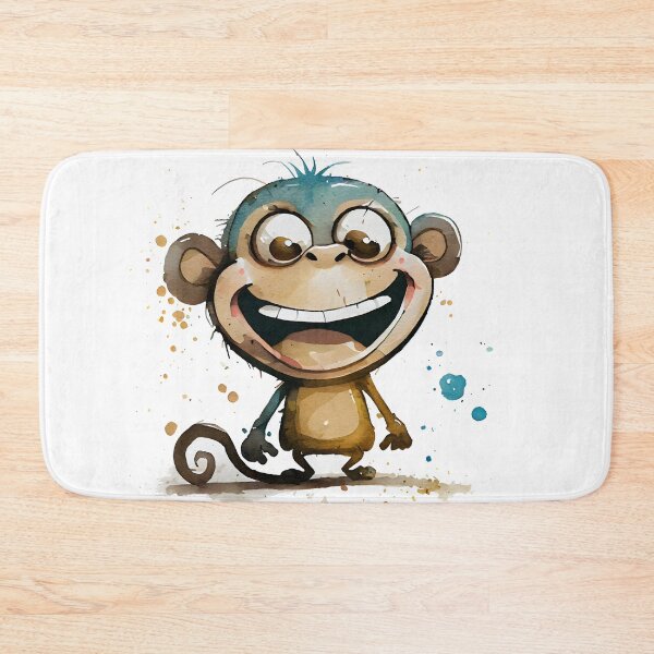 Item preview, Monkey Business Cute Watercolor Monkey Text Based Design with Cute Monkey designed and sold by CGSGraphics.