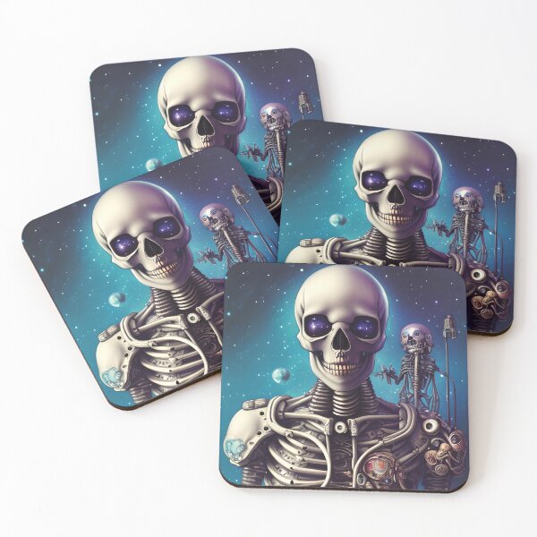 Item preview, Skeleton Astronaut | Space Skull | Dystopian Art | Skull Astronaut Artwork | Fantasy Astronaut Skull designed and sold by Eh Plus Designs.