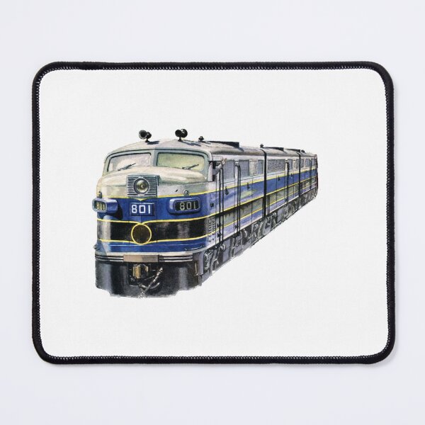 Item preview, Railway USA trains railway illustration sticker railway designed and sold by frikitren.